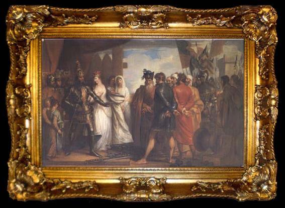 framed  Benjamin West The Burghers of Calais (mk25), ta009-2